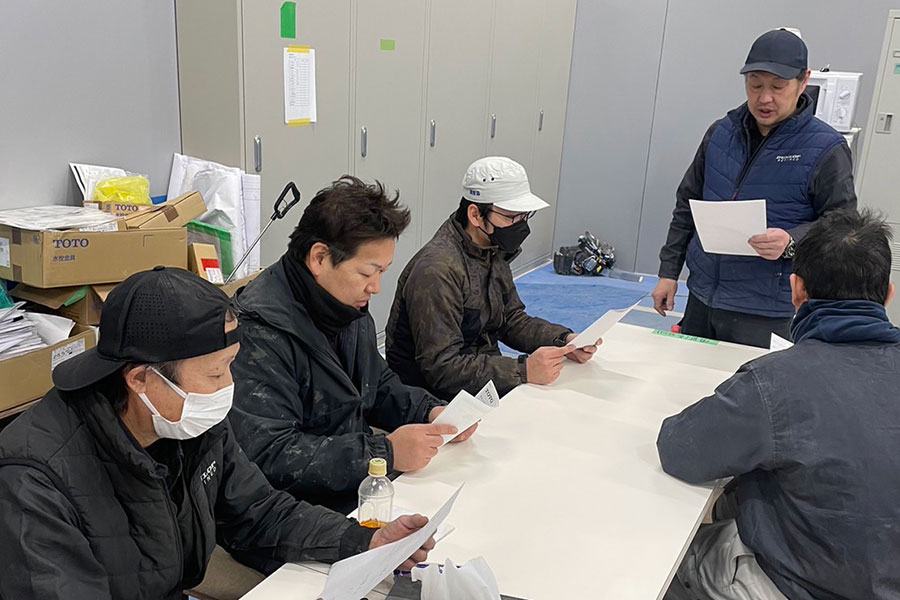 実際の作業風景・作業場1